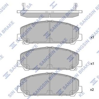 Комплект тормозных колодок. Hi-Q (SANGSIN) SP1448