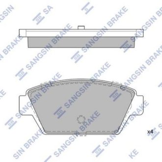 Комплект тормозных колодок из 4 шт. дисков Hi-Q (SANGSIN) SP1514