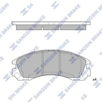 Комплект тормозных колодок из 4 шт. дисков Hi-Q (SANGSIN) SP1523