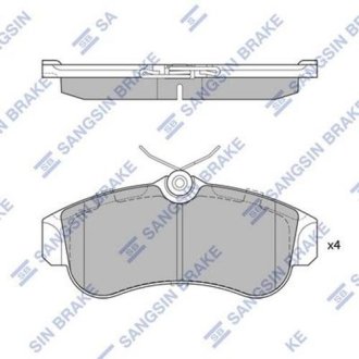 Комплект тормозных колодок из 4 шт. дисков Hi-Q (SANGSIN) SP1581