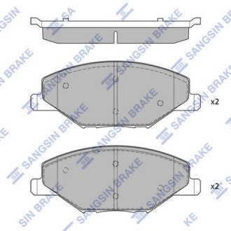 Комплект гальмівних колодок - дискові Hi-Q (SANGSIN) SP1595