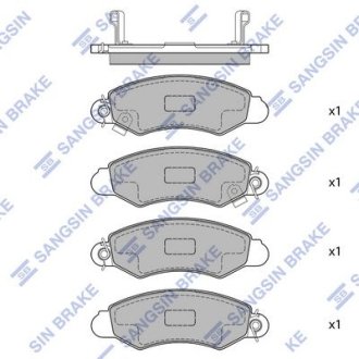 Колодки гальмівні дискові SANGSIN Hi-Q (SANGSIN) SP1598