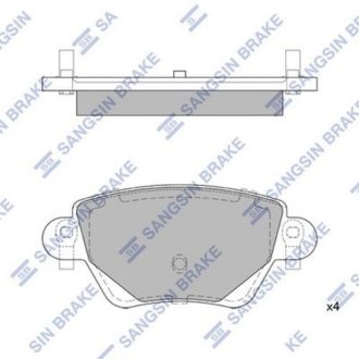 Комплект тормозных колодок. Hi-Q (SANGSIN) SP2031