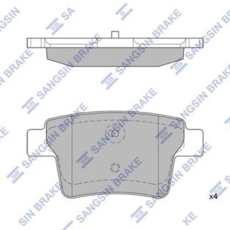 Комплект тормозных колодок из 4 шт. дисков Hi-Q (SANGSIN) SP2095