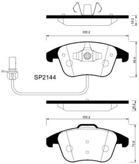 Автозапчасть Hi-Q (SANGSIN) SP2144