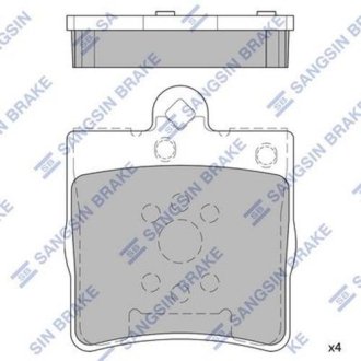 Комплект тормозных колодок из 4 шт. дисков Hi-Q (SANGSIN) SP2208 (фото 1)