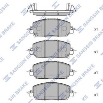 Комплект тормозных колодок из 4 шт. дисков Hi-Q (SANGSIN) SP4176