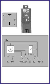 Реле свіч накалу HITACHI 132090
