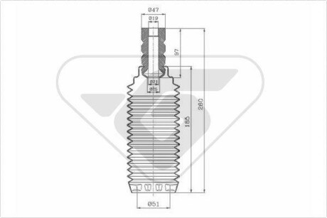 Пылезащитный комилект, амортизатор HUTCHINSON KP111