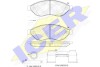 Комплект тормозных колодок, дисковый механизм ICER 141803-203 (фото 1)