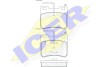 Комплект тормозных колодок, дисковый механизм ICER 180691 (фото 1)