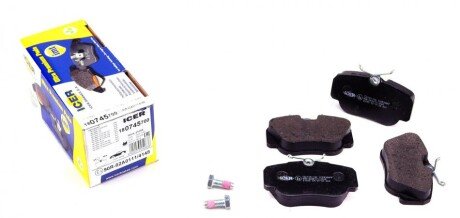 Комплект тормозных колодок, дисковый механизм ICER 180745700