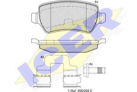 Автозапчасть ICER 181622204