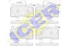 Комплект тормозных колодок, дисковый механизм ICER 182010 (фото 1)
