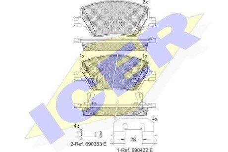 Автозапчасть ICER 182275