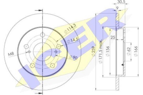Автозапчасть ICER 78BD28892