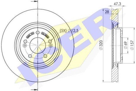 Автозапчасть ICER 78BD52712