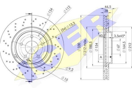 Тормозной диск ICER 78BD6478-2