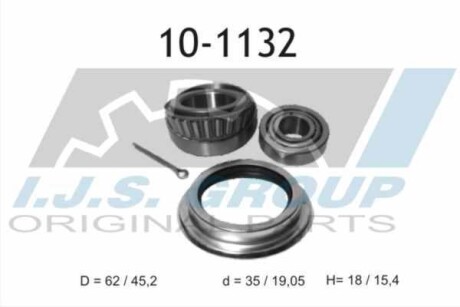 Підшипник маточини (комплект) IJS GROUP 10-1132 (фото 1)