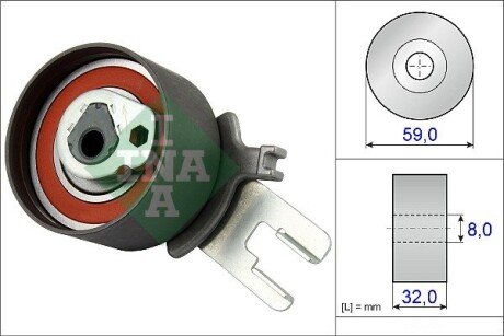 Ролик натяжний INA 531085910