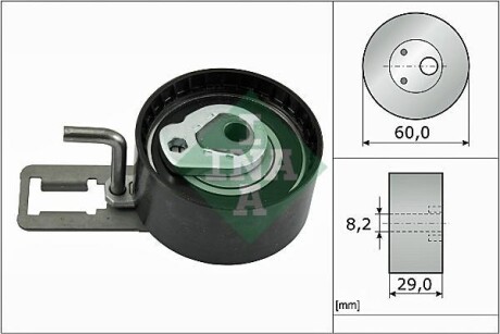 Натягувач ременя ГРМ, 1.5 TDCi Tourneo Curier INA 531088310