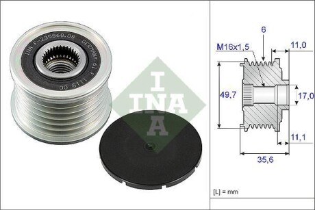 Шкив приводного пояса INA 535008610