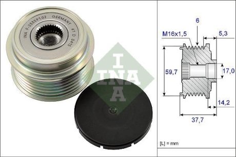 Шків генератора інерційний INA 535016210