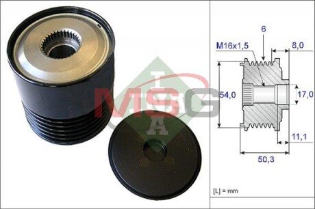 Ролик alternatora INA 535021210