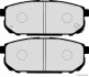 Комплект тормозных колодок, дисковый механизм JAKOPARTS J3610305 (фото 2)