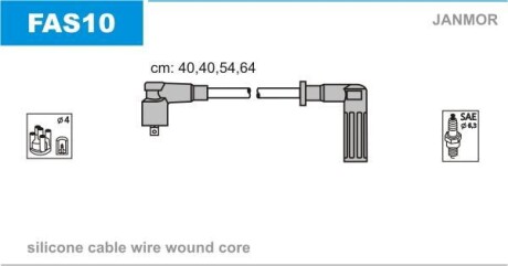 Дроти запалення, набір Janmor FAS10 (фото 1)