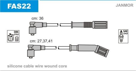 Дроти запалення, набір Janmor FAS22