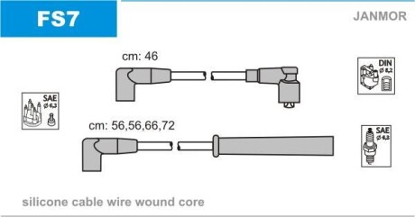 Дроти запалення, набір Janmor FS7