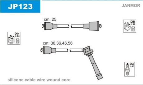 Комплект проводов зажигания Janmor JP123