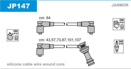 Дроти запалення, набір Janmor JP147 (фото 1)