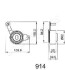 Устройство для натяжения ремня, ремень ГРМ JAPANPARTS BE-914 (фото 2)