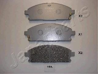 NISSAN гальмівні колодки передн. X-Trail 01- JAPANPARTS PA-154AF (фото 1)