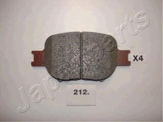 Комплект тормозных колодок, дисковый механизм JAPANPARTS PA-212AF
