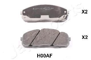 Комплект гальмівних колодок, дискове гальмо JAPANPARTS PA-H00AF