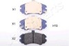 Комплект тормозных колодок, дисковый тормоз JAPANPARTS PA-H15AF (фото 1)