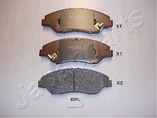 Комплект тормозных колодок, дисковый механизм JAPANPARTS PA-K00AF