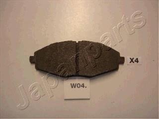 Колодки тормозные передние дисковые JAPANPARTS PA-W04AF
