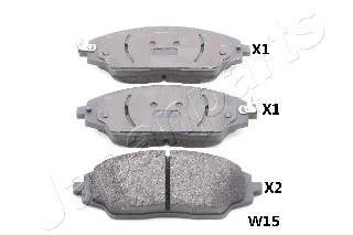 Колодки гальмівні CHEVROLET P. AVEO 11- JAPANPARTS PAW15AF