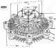 Сцепление, вентилятор радиатора JAPANPARTS VC-K01 (фото 3)