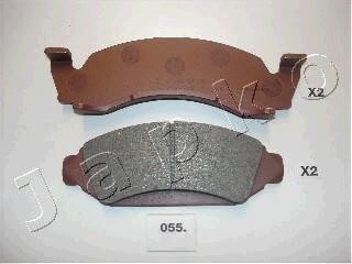 Комплект гальмівних колодок, дискове гальмо JAPKO 50055