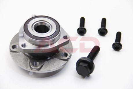 Підшипник маточини перед. VW Caddy III 03-15/Golf V/VI 03-14 (3 болти) JP GROUP 1141402200