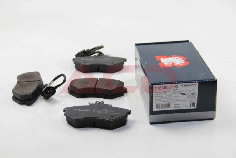 Гальмівні колодки пер. A4/Golf III 91-01 (TRW) JP GROUP 1163602110