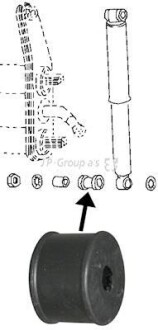 Втулка, амортизатор (QUINTON HAZELL) JP GROUP 8142150100