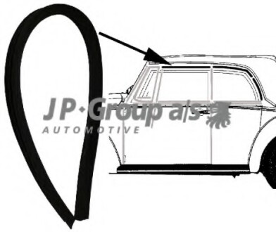 Уплотнение двери (QUINTON HAZELL) JP GROUP 8186000306
