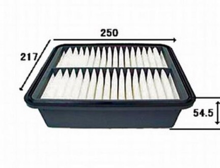 Фильтр воздушный двигателя JS ASAKASHI A198J (фото 1)