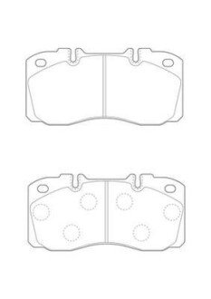 Гальмівні колодки, дискове гальмо (набір) Jurid 2937409560